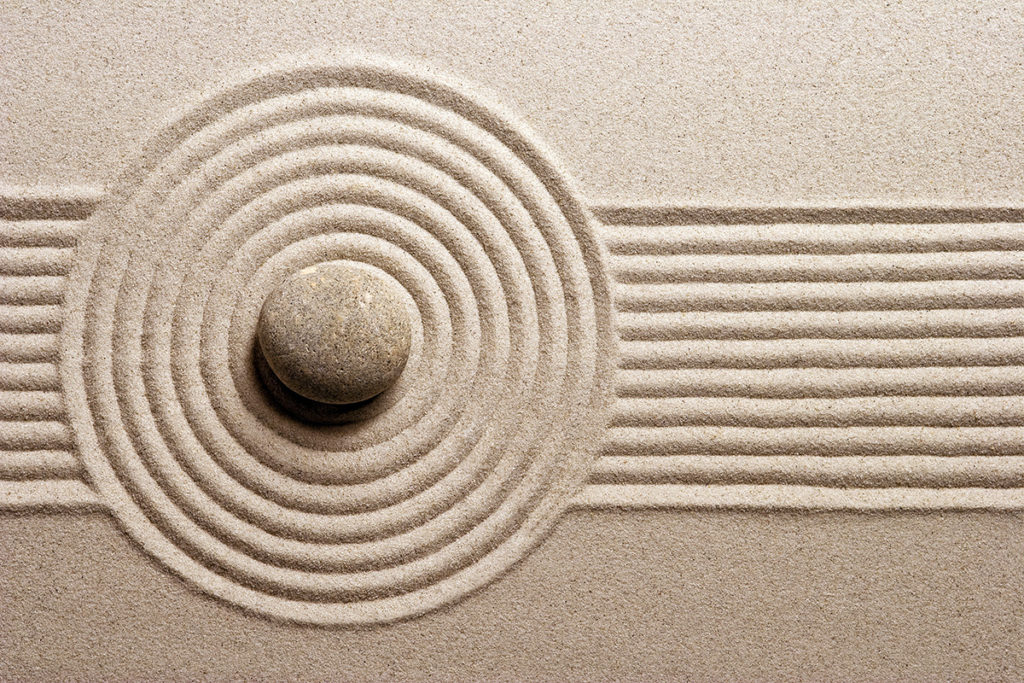 kamień na piasku
